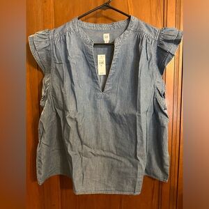 Women’s XL Chambray sleeveless top